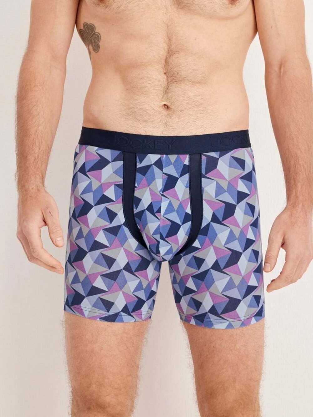 New Jockey® Chafe Proof Pouch Cotton Stretch 6" Boxer Brief Size Large